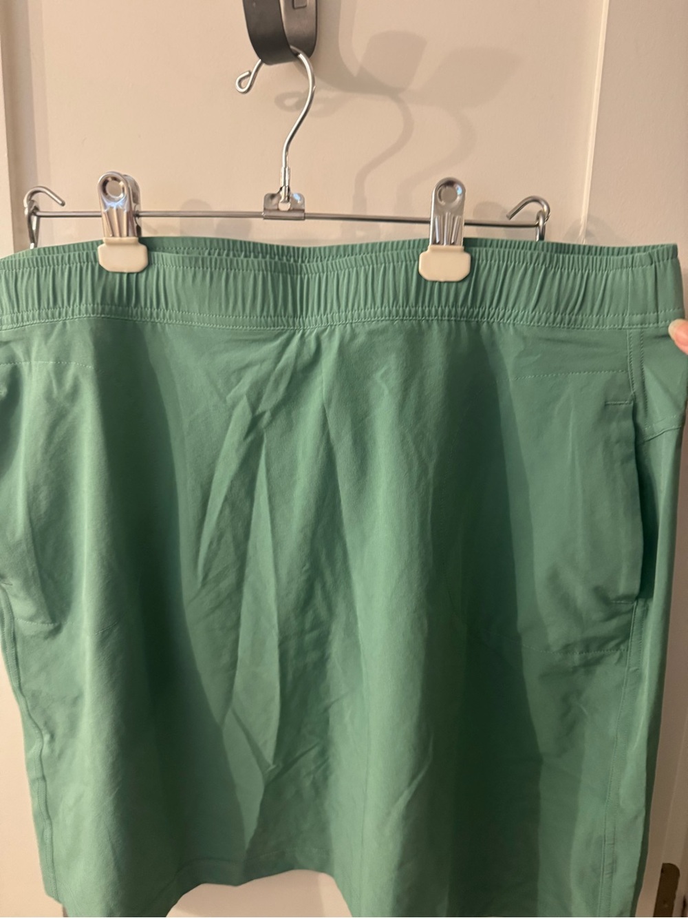 NWT Eddie Bauer Escape Lite Skirt L Spruce Green Stretch